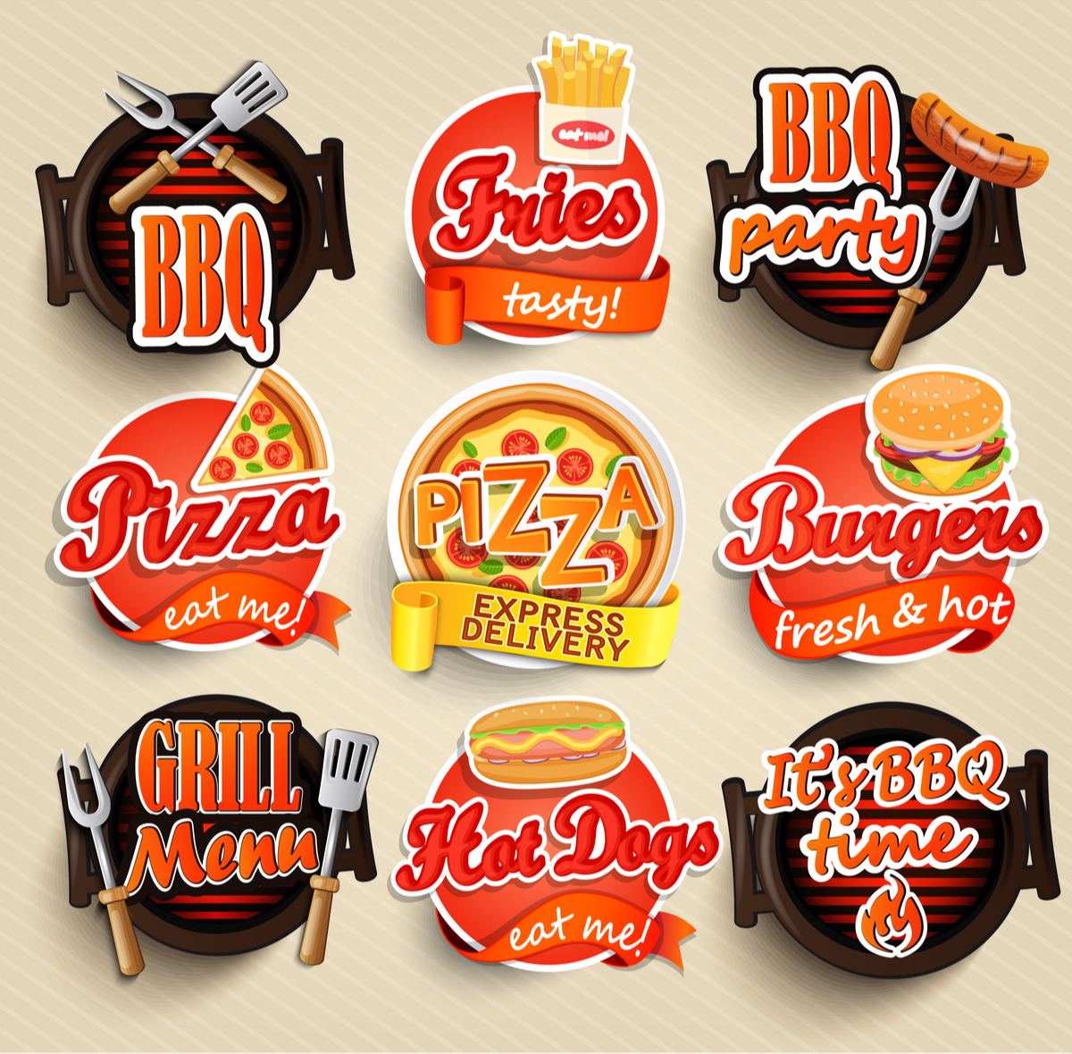 Food Logo Design Ideas Vowels USA